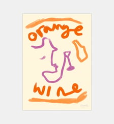 Poster   Orange Wine - The Poster Club x Ruby Hughes Poster & Frame
