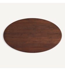 Plateau de table ellipse en noyer, L170 cm AM.PM