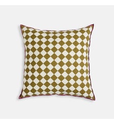 Housse de coussin 45 x 45, en coton, motif damier La Redoute Interieurs