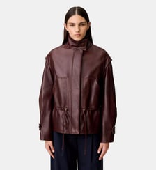Blouson coupe large cuir Claudie Pierlot
