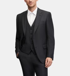 Veste de costume en laine regular Duncan - AMF Digel