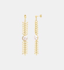 Boucles d'oreilles dorées - kylie Caroline Najman