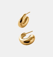 Petites boucles d’oreilles en bloc en argent 925 plaquées en or Aristocrazy
