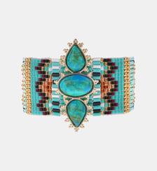 Bracelet manchette perles tissées NOLITI Hipanema