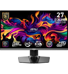 Ecran PC Gamer MPG 272URX 27" 4K 240Hz QD-OLED HDR True Black 400 HDMI 2.1 USB-C 90W Adaptive-Sync MSI