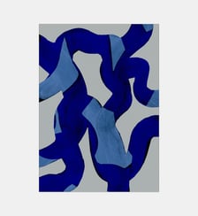 Poster   Abstract Brush Strokes 65X - Mareike Bohmer Poster & Frame