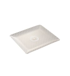 Porcelain Rectangular Tray Platinum Finish - 17 x 15 cm - MALMAISON IMPÉRIALE Christofle