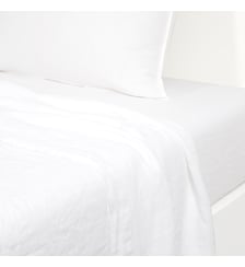 Drap plat  en lin lavé Desforges
