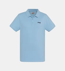 Polo droit en piqué de coton Schott
