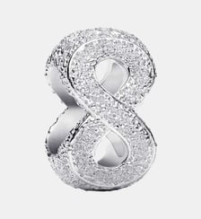 Mini Charm Symbole de l'Infini Texturé Pandora