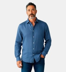 Chemise en lin MARINE coupe droite Atelier Privé