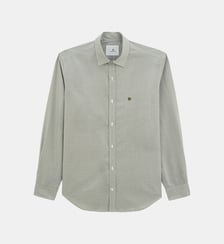 Chemise droite vichy en coton Serge Blanco
