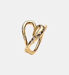 Bague Cœur Organique Sertie Dorée Pandora
