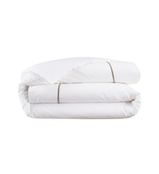 Housse de couette en percale de coton gris, Athéna Yves Delorme