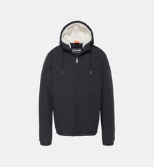 Blouson à capuche doublé sherpa Schott