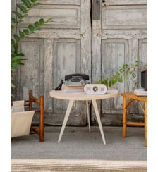 Table basse moderne en bois et métal  Donna N°1101- Produit chiné Debongout
