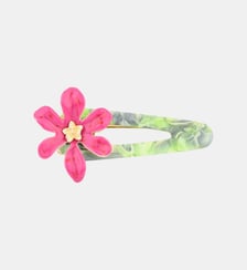 Pince à cheveux fleur rose fuchsia Balaboosté