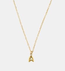 Collier pendentif lettre A acier inoxydable Balaboosté