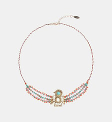 Collier perles avec cabochon oiseau STUNNER Hipanema