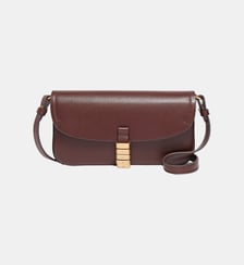 Sac porté épaule moyen saddle flat en cuir Pinko