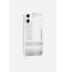 Coque de téléphone miroir anti-choc avec anneaux pour iPhone 16 La Coque Française