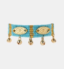 Bracelet en tissu coloré réglable avec pampilles TODOBEM Hipanema