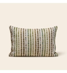 Housse De Coussin  Jacquard rayé en chenille Madura