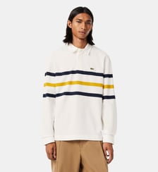 Polo rugby Piqué rayé relaxed fit Lacoste