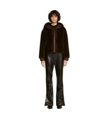 Manteau fausse fourrure à capuche Sandro