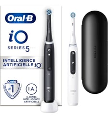 Brosse à dents électrique IO5 duo matt black Oral B