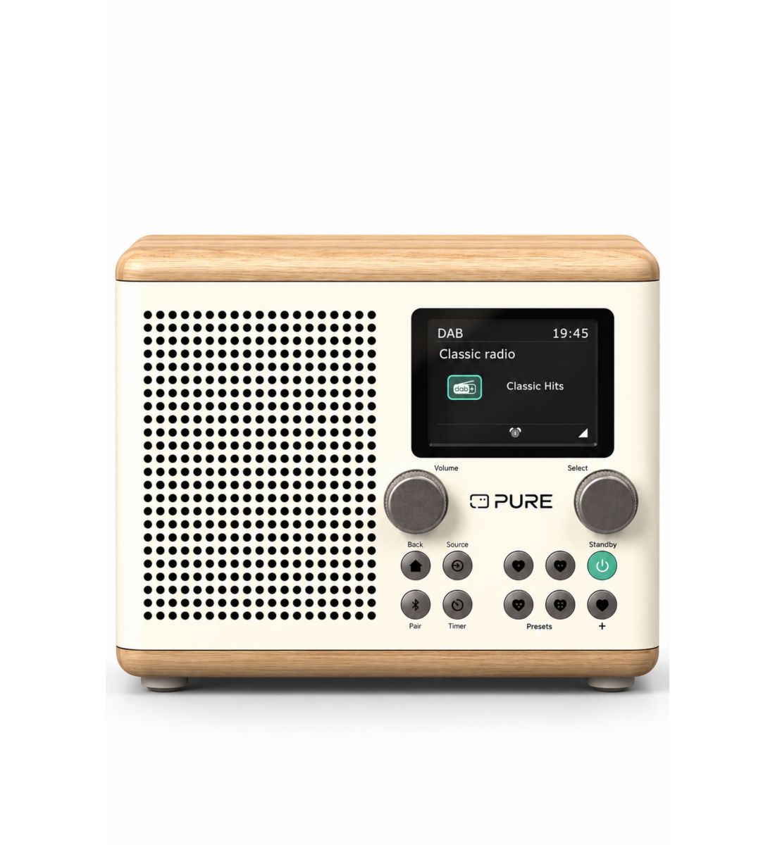 Radio DAB Classic H4 Cotton White Pure