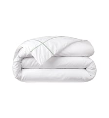 Housse de couette en percale de coton gris, Athéna Yves Delorme