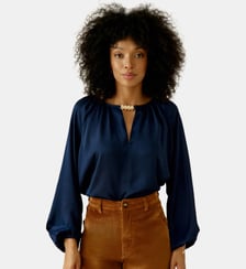 Blouse manches longues col rond uni BINTA La Petite Etoile