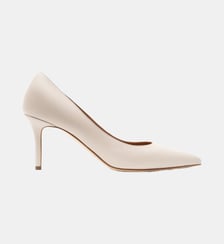Yumba - Escarpins En Cuir Nappa Latte Parallèle