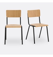 Lot de 2 chaises d'écolier empilables La Redoute Interieurs