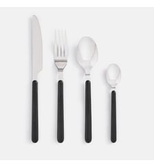 Ménagère 24 couverts en inox, manches noirs La Redoute Interieurs