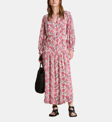 Robe longue oversize à imprimé floral La Fée Maraboutée