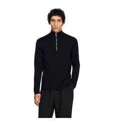 Pull en laine à col montant zippé Sandro