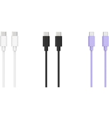 Câble USB C pack de 3 cables USB-C 1M blanc Essentiel B