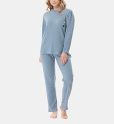 Ensemble homewear en maille tricot lurex CLUB 122 Lingerie Le Chat
