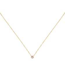 Collier doré émeraude - paris Caroline Najman