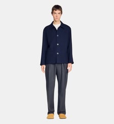 Blouson worker en laine boutonné Sandro