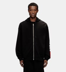 Sweat à capuche avec logo brodé Diesel