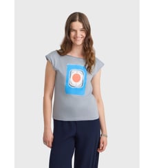 t-shirt en coton imprimé Agnès b.