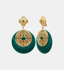 Boucles d'oreilles rondes clips   - Positano Satellite