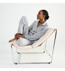 Pyjama col classique en flanelle de coton, Flanelle Rayée Laurence Tavernier