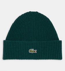 Bonnet laine côtelée Lacoste