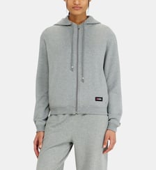 Sweat à capuche en mélange de coton gratté Diesel
