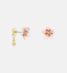 Boucles d'oreilles tiges mini fleurs blanches de cerisier Les Néréides