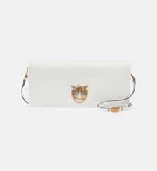 Pochette à bandoulière moyenne love bag click soft horizontal en cuir Pinko